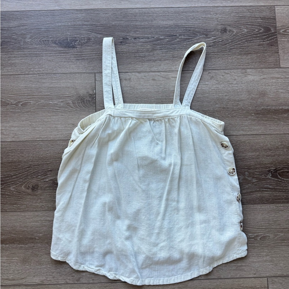 Universal Thread Cream Button-Side Spaghetti Stra… - image 1